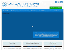 Tablet Screenshot of gangaaction.org